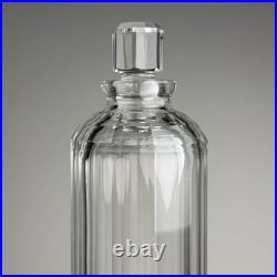 Vintage Moser Style Bohemian Cut Crystal Decanter Czechoslovakia Heavy Glass 10