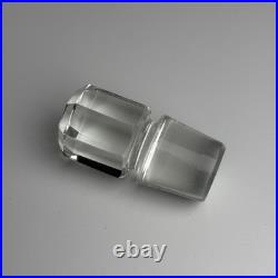 Vintage Moser Style Bohemian Cut Crystal Decanter Czechoslovakia Heavy Glass 10