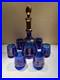 Vintage-Murano-Cobalt-Blue-Venetian-Theme-Decanter-With-Six-Glasses-Cordial-Set-01-shsl