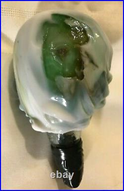 Vintage Murano Hand Blown Glass Clown Decanter & Glass Stopper Head 16