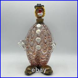Vintage Murano Italian Art Glass 12-Inch Clown Decanter GORGEOUS