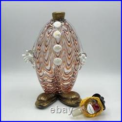 Vintage Murano Italian Art Glass 12-Inch Clown Decanter GORGEOUS