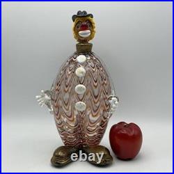 Vintage Murano Italian Art Glass 12-Inch Clown Decanter GORGEOUS