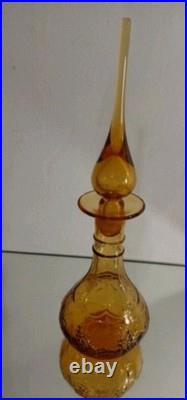 Vintage Murano Rainbow Glass Decanter Stopper 12