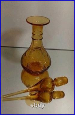 Vintage Murano Rainbow Glass Decanter Stopper 12