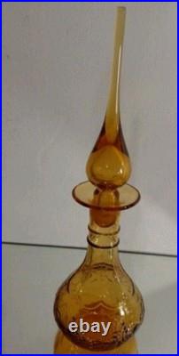 Vintage Murano Rainbow Glass Decanter Stopper 12
