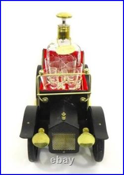 Vintage Musical Car Decanter Set Barware Liquor Set 1950s Complete