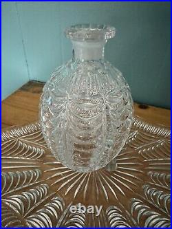 Vintage NACHTMANN CRYSTAL Decanter Set with6 Schnapps Glasses Tray & 9 Bottle