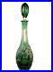 Vintage-Nachtmann-Traube-Emerald-Green-Cut-To-Clear-Heavy-Crystal-Decanter-Rare-01-oy