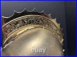 Vintage Nikka Whisky Gold Knight Armor Bar Glass Decanter & Set 5 Amber Glasses