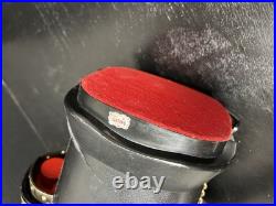 Vintage Nikka Whisky Gold Knight Armor Bar Glass Decanter & Set 5 Amber Glasses