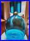 Vintage-Oggetti-Murano-Art-Glass-Decanter-Aqua-Blue-with-Checkerboard-Stopper-01-fdm