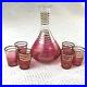 Vintage-Ombre-Pink-Gold-Ringed-Decanter-Set-with-6-Shot-Glasses-01-ageh
