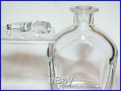 Vintage Orrefors Glass Schnapps Decanter by Nils Landberg, Signed. VGC