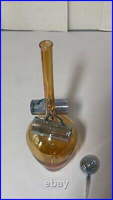 Vintage Parise Vetro Italian Glass Decanter Set