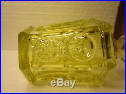 Vintage Perfume Bottle, Scent, Fancy Antique Cologne Cut Glass Art Deco Decanter
