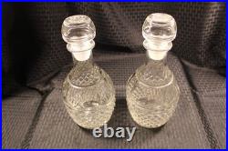 Vintage Princess House, 2 Crystal Glass Wine Decanter, Crown Grapes Etched