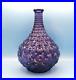 Vintage-Purple-Empoli-Italian-Art-Glass-Genie-Squat-Bottle-Decanter-Hobnail-MCM-01-rim
