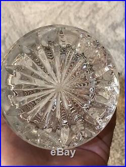 Vintage RALPH LAUREN Crystal Decanter Large Size Rare 10 High 3.5 Wide Signed