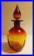 Vintage-Rainbow-Glass-Amberina-Tangerine-Optic-Decanter-Stopper-11-1-4-WV-01-abn