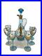 Vintage-Romania-Blue-Gold-Decanter-6-Cordials-01-ned