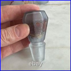 Vintage Rueven nouveau decanter and glass set