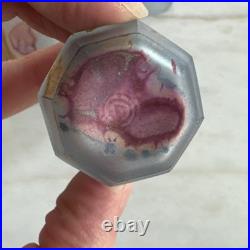 Vintage Rueven nouveau decanter and glass set