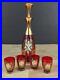 Vintage-SEYEI-Victorian-Glass-Ruby-Decanter-Set-Hand-Painted-Enameled-Decoration-01-gj
