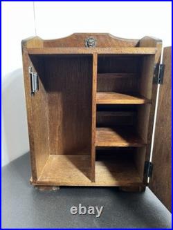 Vintage Shakespeare Fake Faux Book Wood Decanter Box Shot Glass Set Office Decor