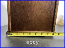 Vintage Shakespeare Fake Faux Book Wood Decanter Box Shot Glass Set Office Decor