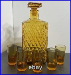 Vintage Shakespeare Fake Faux Book Wood Decanter Box Shot Glass Set Office Decor