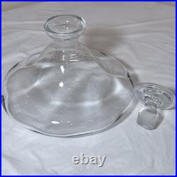 Vintage Silverbrook Art Glass Ships Decanter No. 600S Mid Century Wine Carafe