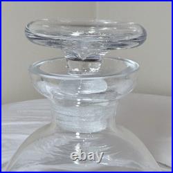 Vintage Silverbrook Art Glass Ships Decanter No. 600S Mid Century Wine Carafe