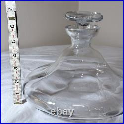 Vintage Silverbrook Art Glass Ships Decanter No. 600S Mid Century Wine Carafe