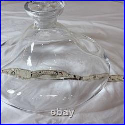 Vintage Silverbrook Art Glass Ships Decanter No. 600S Mid Century Wine Carafe