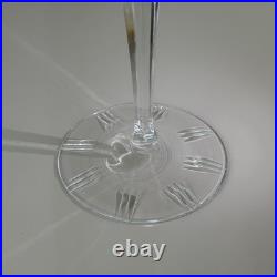 Vintage Tall Amber Cut Crystal Decanter With Stopper And NACHTMANN Wine Glass