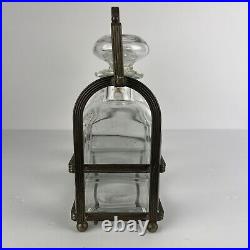 Vintage Tantalus Italy Glass Liquor Decanter 3 Bottles Italian