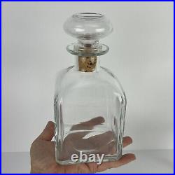 Vintage Tantalus Italy Glass Liquor Decanter 3 Bottles Italian
