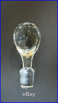 Vintage Thomas Webb English Cut Crystal 12.25 Cordial Decanter, Signed