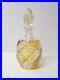 Vintage-Topaz-Amber-Cut-to-Clear-Engraved-Glass-10-75-Decanter-01-my