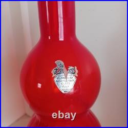 Vintage Toscany Empoli 16.5 Red Triple Genie Bottle excellent No chips/cracks