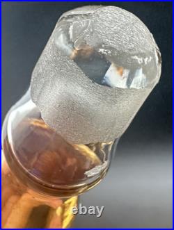 Vintage Tre Fuochi Murano Glass Decanter 6 Cordials Italy Bohemian Multi Colored