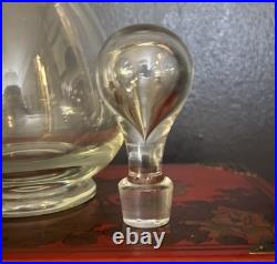 Vintage Val St Lambert Crystal Gevaert Decanter Belgium