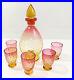 Vintage-Victorian-Amberina-Glass-Decanter-7-Set-5-Glasses-with-Amber-Stopper-01-fnfn