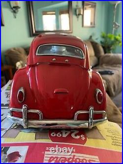 Vintage Volkswagon Beetle Musical Decanter with bottle & 4 shot glasses NICE cond