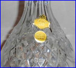 Vintage W Germany Fully Hand Cut Lead Crystal 15 Heavy Ornate Decanter