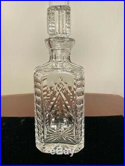 Vintage WATERFORD CRYSTAL Square 10 Giftware Spirits Wine Liquor Decanter