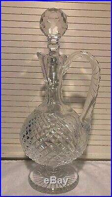 Vintage WATERFORD CRYSTAL claret wine decanter with stopper handle (Alana)