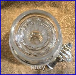 Vintage Waterford Clear Crystal Liquor Decanter with Stopper Marked