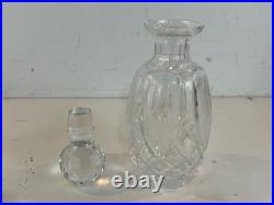 Vintage Waterford Clear Large Cut Glass Decanter